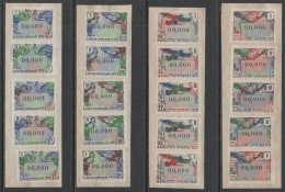 FRANCE - LOTERIE NATIONALE / 1955 - 20 VIGNETTES SPECIMEN DIFFERENTES NUMEROTEES "000.000" - Lottery Tickets