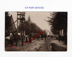 CP NON SITUEE-EVACUATION Des CIVILS-CARTE PHOTO Allemande-GUERRE 14-18-1 WK-MILITARIA- - Guerra 1914-18