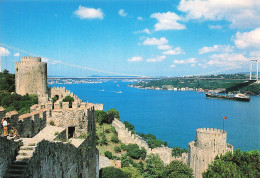 TURQUIE - Istanbul - Turkiye  La Forteresse Et Le Bosphqre - Vue Sur La Ville - Bateau - La Mer - Carte Postale - Turkey