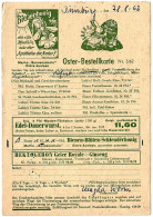 Company Postcard Nortorf Seibold & Co. Bees Honey Beekeeping Pharmacy Seal Duisburg 29.8.1962 - Otros & Sin Clasificación