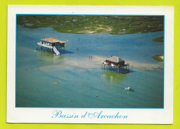 33 Bassin D'ARCACHON Les Cabanes Tchanquées Et L'Ile Aux Oiseaux Photo Calper VOIR écrit Au DOS - Arcachon