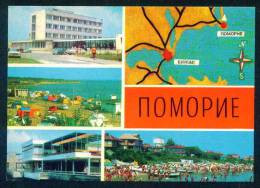 A5321 / Anhialo Pomorie  - 1975 MAP , HOTEL , CAR . CAMPING, RESTAURANT - Bulgaria Bulgarie Bulgarien Bulgarije - Bulgarien