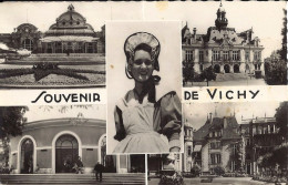 *CPA - 03 - Souvenir De VICHY - Multivues - Casino, Hôtel De Ville, Bourbonnaise, Source Hôpital, Pavillon Sévigné - Vichy