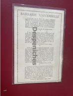 La Barbarie Universelle (à Lire) - Philosophie