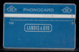 Bezeq - Israel Phonocard 22 Landis & Gyr 120 No. 008A30520 - USED - Israele