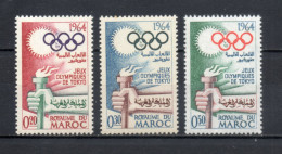 MAROC N°  476 à 478    NEUFS SANS CHARNIERE  COTE 2.50€   JEUX OLYMPIQUES TOKYO - Morocco (1956-...)