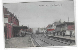 56331  Pont à  Celles  La  Gare  Nord  Avec  Train - Pont-à-Celles