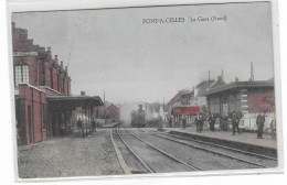 56331  Pont à  Celles  La  Gare  Nord  Avec  Train - Pont-a-Celles