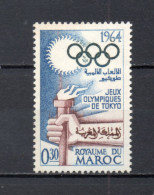 MAROC N°  477    NEUF SANS CHARNIERE  COTE 0.80€   JEUX OLYMPIQUES TOKYO - Marruecos (1956-...)