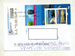 Lettre Flamme Chiffree PR Sur Vignette Complement  Region Tournee Facteur - Mechanical Postmarks (Advertisement)