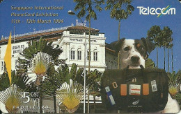 New Zealand: Telecom - 1994 Phonecard Exhibition Singapore 94, Spot Outside Raffles Hotel - New Zealand