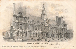 FRANCE - Reims - Hôtel De Ville - Animé - Carte Postale Ancienne - Reims