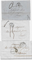 ARCHIVE ROTHSCHILD 3 Lettres Dont 2 De BAYONNE Et 1 De BORDEAUX - 1801-1848: Precursors XIX