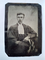 FERROTYPE  Portrait Avocat  6 X 9 Cm. BE - Oud (voor 1900)