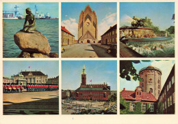 DANEMARK - Copenhagen - The Royal Guard - The Town Hall - The Round Tower - Multi-vues - Animé - Carte Postale - Dänemark