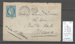 France -Lettre LIGNE A - Paq Fr No1 - 1870 - Corr D'Armées - Pour Meaux - Maritieme Post