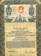 Kingdom Of Hungary: 6% STATE-BOND For 100 Crowns - Bank & Insurance