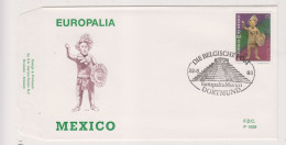 FDC 1058 COB 2508 Europalia Mexico Oblitération Dortmund (All) Bureau De Poste Provisoire à L'étranger - 1991-2000