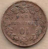 10 Centesimi 1894BB - 1861-1878 : Victor Emmanuel II