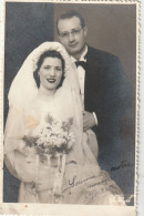 JEWISH JUDAICA TURQUIE CONSTANTINOPLE FAMILY ARCHIVE PHOTO FEMME HOMME WEDDING 8.6X13.7cm. - Anonyme Personen