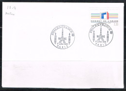 NAT-L35 - FRANCE Cachet Comm. Illustré Toue Eiffel De PHILEXFRANCE Sur Lettre - Gedenkstempels