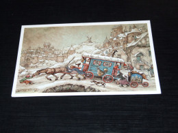 75569-         CARTE DOUBLE, ILLUSTRATION ANTON PIECK - Pieck, Anton