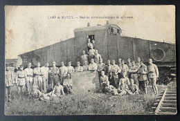 Cpa Camp De Mailly Militaire Machine Pétroléo-éléctrique Train  Ref D19 - Guerra 1914-18