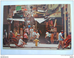 Hong Kong A View Of A Typical Street With Steps In Central District - China (Hongkong)