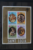 St. Lucia Block 19 Mit 472-475 Postfrisch #VD196 - St.Lucia (1979-...)