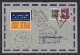 Flugpost Airmail DDR Leipzig Warschau Polen 1960 - Cartas & Documentos