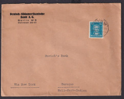 Deutsches Reich Brief EF Goethe Destination Beethoven Schiller Berlin Curacao - Covers & Documents