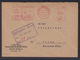 Berlin Brief Sonder Maschinenstempel Brandenburger Tor Funkturm AFS 020 DM - Storia Postale