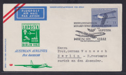 Flugpost Österreich Austrian Airlines Pan American Attraktiver Umschlag Lufpost - Aerei