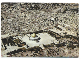 AERIAL VIEW OF THE OLD CITY SHOWING THE DOME OF THE ROCK AND MOSQUE OF AKSA.-  JERUSALEM.-  ( ISRAEL ) - Israel