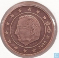 Belgie 2000   5 Cent  UNC Uit De Introset   UNC Du Introset  ZEER ZELDZAAM - EXTREME RARE !!!! - België