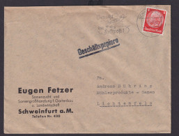 Schweinfurt Bayern Deutsches Reich Drittes Reich Brief Flugpost SST Benutzt Die - Briefe U. Dokumente