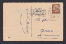 Braunschweig Niedersachsen Deutsches Reich Drittes Reich Ansichtskarte Postsache - Briefe U. Dokumente