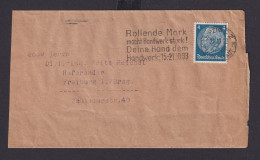 Leipzig Sachsen Deutsches Reich Drittes Reich Brief SST Rollende Mark Macht - Covers & Documents