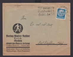 Meissen Sachsen Deutsches Reich Drittes Reich Brief SST Übt Nationale - Lettres & Documents