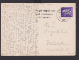 Dresden Sachsen Deutsches Reich Drittes Reich Ansichtskarte Postsache SST Vergiß - Lettres & Documents