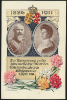 Reich Privatganzsache PP 27C125 Hochzeit Königspaar Württemberg Künstler Schnorr - Other & Unclassified