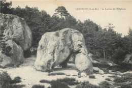 4 Cpa 77 LARCHANT. Rocher Eléphant Et Dame Jeanne, Porche Eglise Saint-Mathurin - Larchant