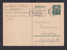 Ganzsache Potsdam Brandenburg Deutsches Reich Drittes Reich Karte Postsache SST - Cartas & Documentos