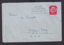 Aachen NRW Deutsches Reich Drittes Reich Brief SST Luftschutz Ist Nationale - Storia Postale