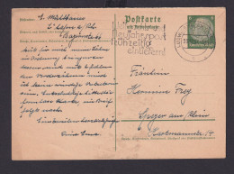 Ganzsache Ludwigshafen Rheinland Pfalz Deutsches Reich Drittes Reich Karte - Cartas & Documentos