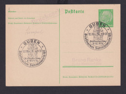 Ganzsache Guben Brandenburg Deutsches Reich Drittes Reich Karte Philatelie SST - Lettres & Documents