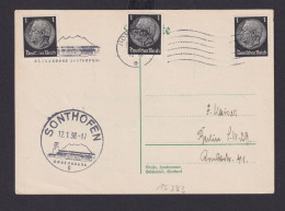 Sonthofen Bayern Deutsches Reich Drittes Reich Karte SST Sonthofen Ordensburg N. - Covers & Documents