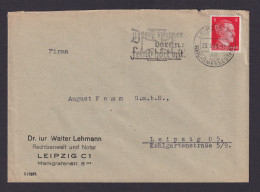 Leipzig Sachsen Deutsches Reich Drittes Reich Brief SST Denk Immer Daran.Feind - Covers & Documents
