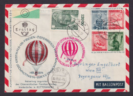 Flugpost Brief Air Mail Österreich Privatganzsache 4 WST+ Bogenecke Eckrand 1022 - Brieven En Documenten