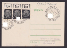 Eisenach Thüringen Deutsches Reich Drittes Reich Zusammendruck Karte Propaganda - Storia Postale